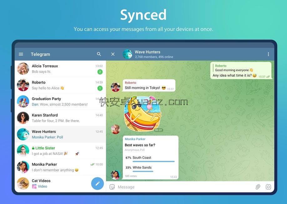 Telegram v12.5.1 电报纸飞机纯净版